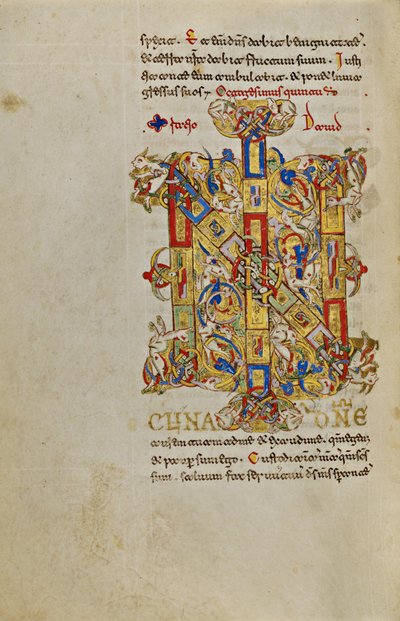 Inhabited Initials IN av Unknown artist