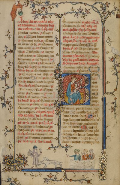 Inledande B: David spelar harpa av Unknown artist