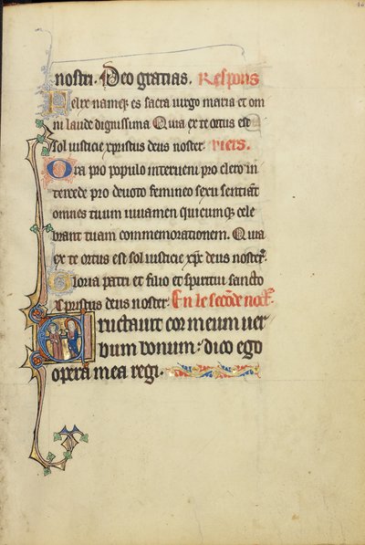 Inledande text E: Jungfru Maria och en apostel i samtal av Unknown artist