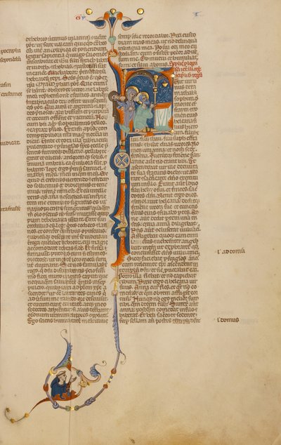 Inledande text F: Elkanah med Hannah och Peninnah i templet av Unknown artist