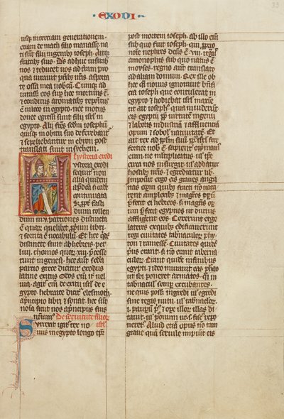Inledande H: Moses talar till israeliterna av Unknown artist