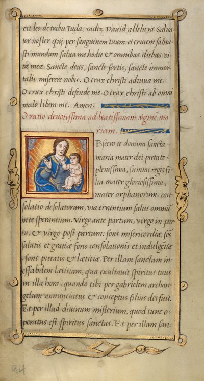 Inledande O: Jungfru Maria med barnet av Unknown artist