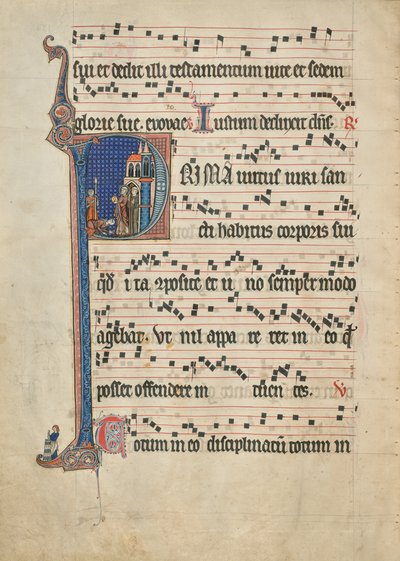 Initial P: Sankt Bernhard visar upp värden för Vilhelm av Akvitanien av Unknown artist