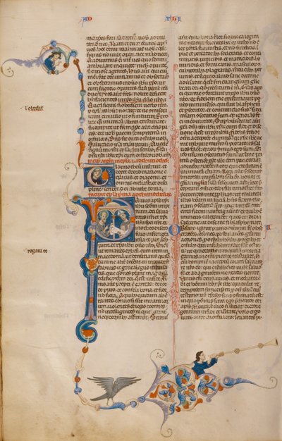 Initial P: Sankt Paulus ger ett brev till en biskop av Unknown artist