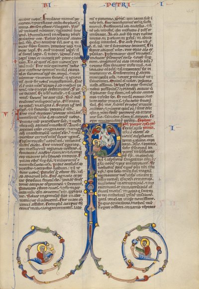 Initial P: Sankt Petrus syn på rena och orena djur av Unknown artist