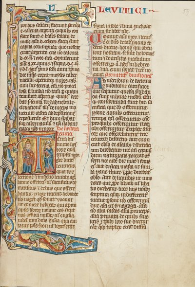 Initial T: Aron och en israelit av Unknown artist