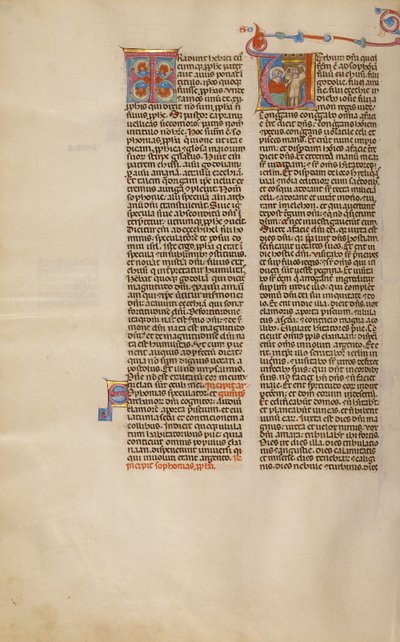 Inledande text V: Zefanias pekar på ett barn av Unknown artist