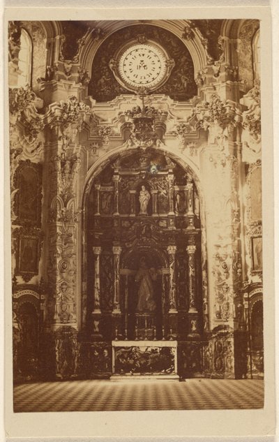 [Interiör av en oidentifierad kyrka] av Unknown artist