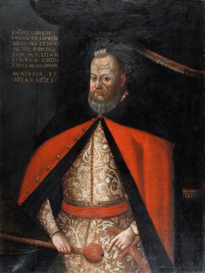 Jan Karol Chodkiewicz, grand hetman de Lituanie - Porträtt av Jan Karol Chodkiewicz (1560-1621), Anonym. Olja på duk av Unknown artist