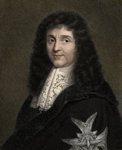 Jean Baptiste (Jean-Baptiste) Colbert 1619-1683 - gravyr - 1800-talet av Unknown artist