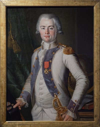 Jean Louis de Lostanges, infanterikapten, ca 1789-91 (olja på duk) av Unknown artist