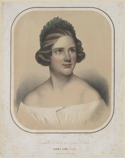 Jenny Lind (tryck) av Unknown artist