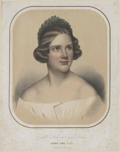 Jenny Lind (tryck) av Unknown artist
