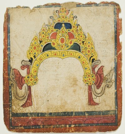 Juvelbesatt rituell krona, från en uppsättning initieringskort (Tsakali) av Unknown artist