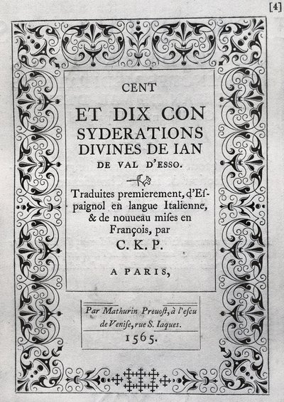 Juan de VALDES av Unknown artist