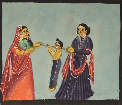 Kalighat målning av Unknown artist