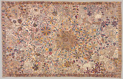 Kantha (ceremoniell quilt) av Unknown artist