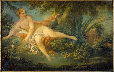 La Nymphe surprise, efter Boucher av Unknown artist