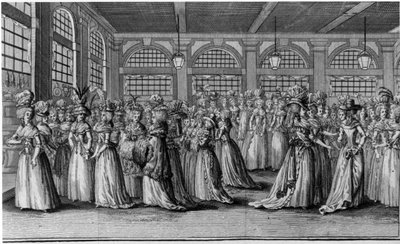 Kolonnaden - i "The Girls of the Royal Palace", frontispice, vol. III, red. London av Unknown artist
