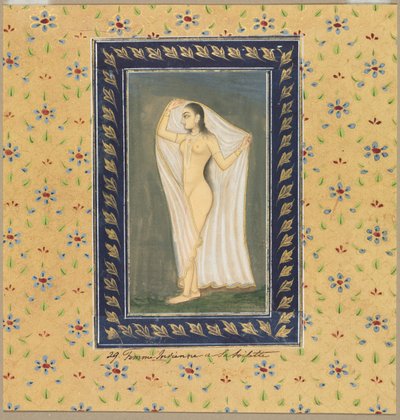 Lady efter ett bad av Unknown artist