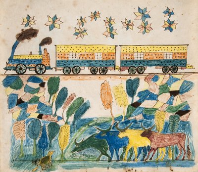 Landskap – Tåg av Unknown artist
