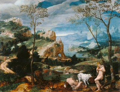 Landskap med Merkurius och Argus av Unknown artist