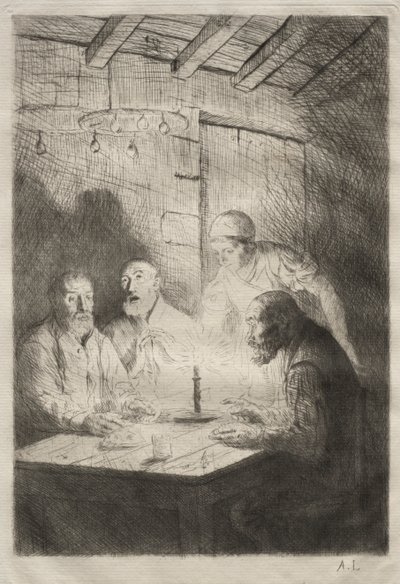 Middag vid elände av Unknown artist