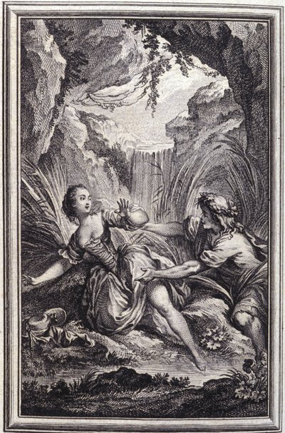 The Scamander River - i ""Berättelser och noveller på vers"" av Jean La Fontaine. 1762. av Unknown artist