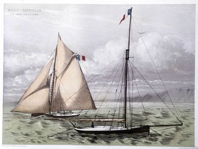 Yachten Marie Gabrielle - i "" Le Centaure""" av Unknown artist