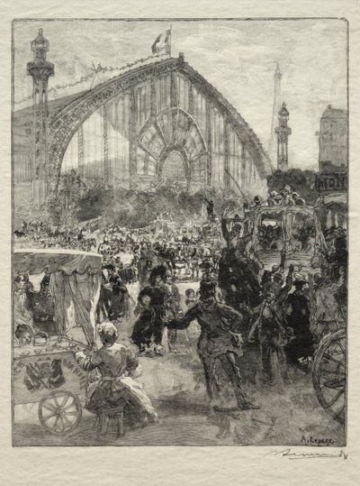 Lämnar 1889 års utställning av Unknown artist