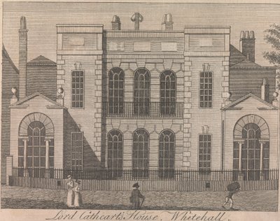 Lord Cathcarts hus, Whitehall; sida 58 (volym ett) av Unknown artist