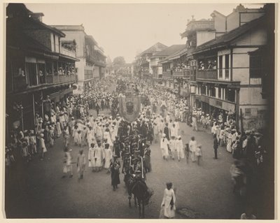 Lord Tawhursts ankomstprocession genom Lord Harris Road av Unknown artist