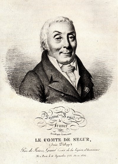 Louis-Philippe (Louis Philippe) greve av Segur, det första imperiets ceremonimästare, historiker och senator (1753-1830)- av Unknown artist