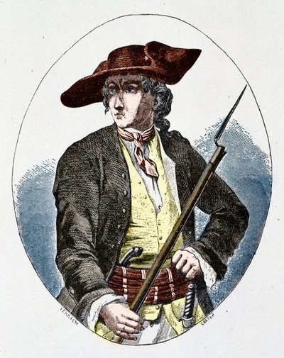 Louis Mandrin (1725 - 1755) fransk smugglare av Unknown artist