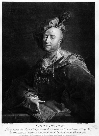 Louis Pecour av Unknown artist