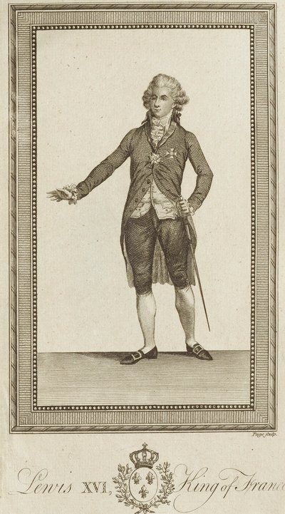 Ludvig XVI, kung av Frankrike av Unknown artist
