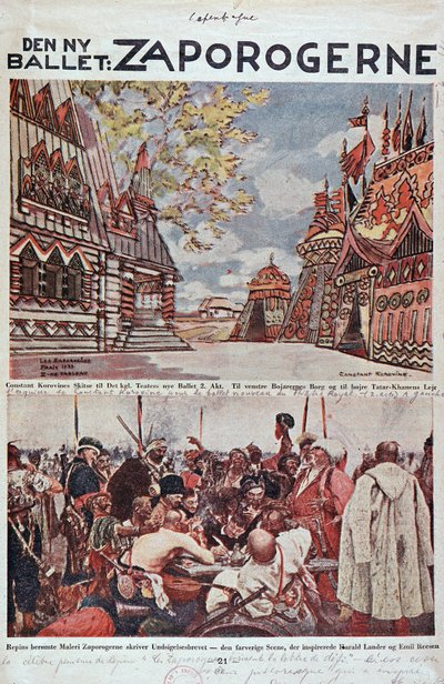 Lyrisk teater: The Zaporogues (Zaporogerne) - Operabibeln. av Unknown artist