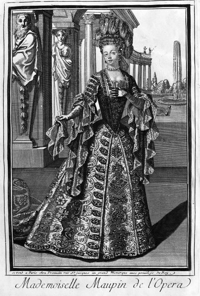 Mademoiselle Maupin (1670-1707), fransk sångerska. av Unknown artist