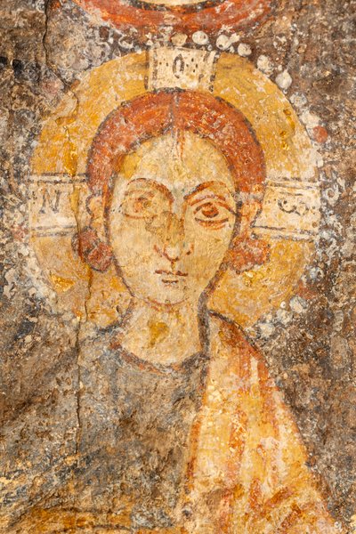 Madonna med barn mellan ärkeänglarna, detalj av barnet av Unknown artist