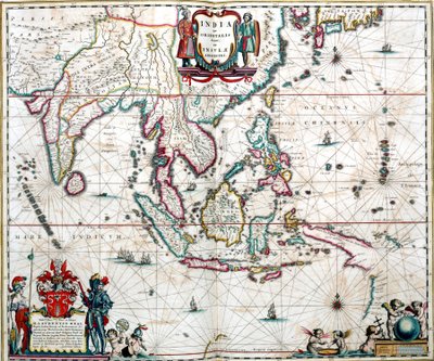 Karta över Asien från Blaeu Atlas av Unknown artist