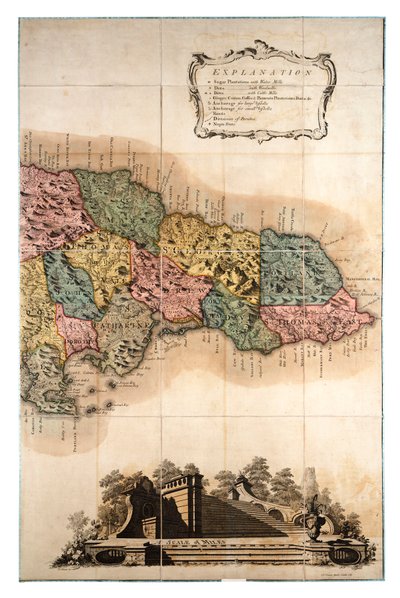 Karta över Jamaica av Unknown artist