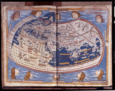 Karta över Ptolemaios publicerad 1482. av Unknown artist