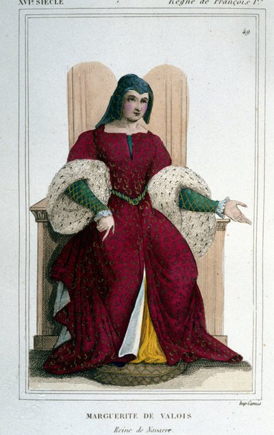 Marguerite av Angoulême eller Navarra (1492 - 1549), syster till Francois I. av Unknown artist