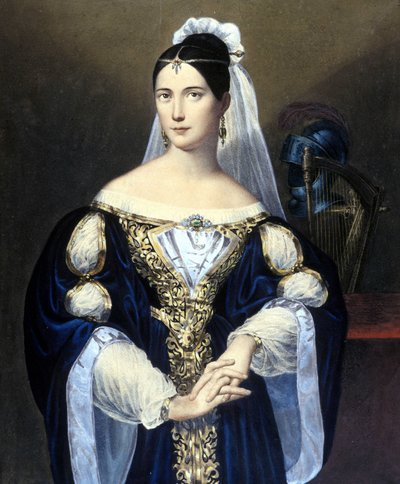 Maria de la Felicidad Malibran (1808 - 1836). av Unknown artist
