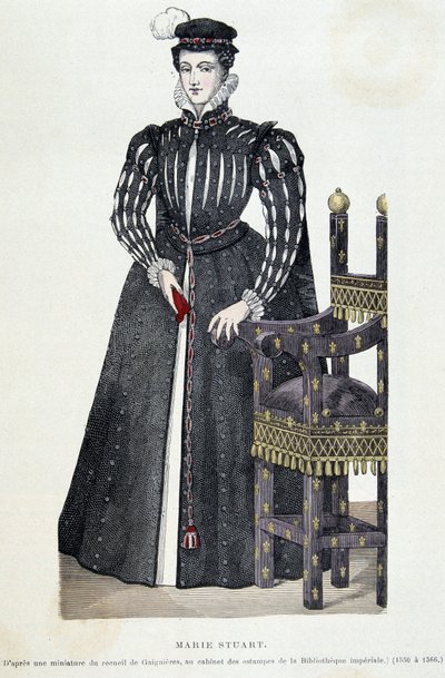 Marie Stuart - gravyr av Unknown artist