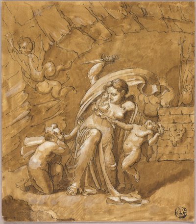 Medea dödar sina barn av Unknown artist