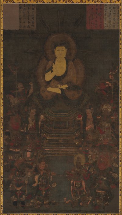 Medicinmästaren Buddha och de tolv gudomliga generalerna av Unknown artist