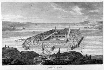 Medine och kalifernas grav. av Unknown artist