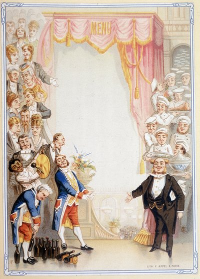 Meny tom - kromolitografi, sent 1800-tal av Unknown artist