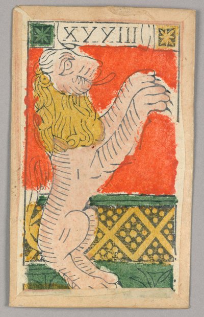 Minchiate (Tarot) spelkort av Unknown artist